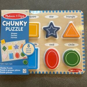 Melissa & Doug Chunky Shapes Puzzle New
